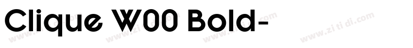 Clique W00 Bold字体转换